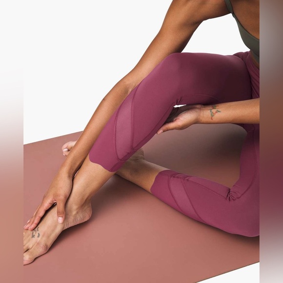 Lululemon Wunder Under Crop High-Rise Roll Down Scallop Full On Luxtreme Plumful - Picture 9 of 13